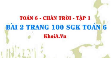 Bài 2 trang 100 SGK Toán 6 Tập 1 Chân trời sáng tạo